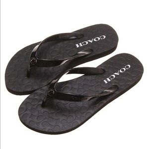 coach abbigail flip flops